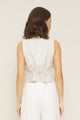 Bowie Vest in Stripe Linen