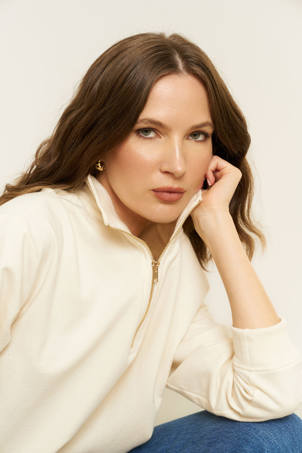Diana Pullover in Cream - Whimsy & Row