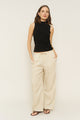 Kira Pant in Oatmeal Linen