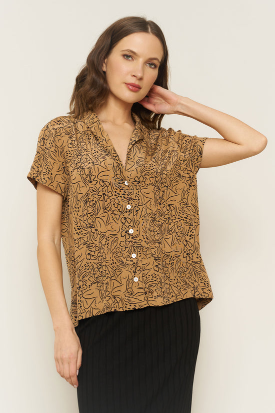 Lena Top in Lady Print - Whimsy & Row