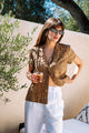 Lena Top in Lady Print