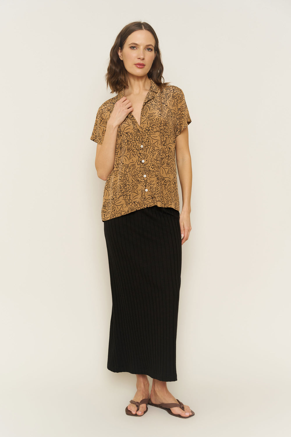 Lena Top in Lady Print - Whimsy & Row
