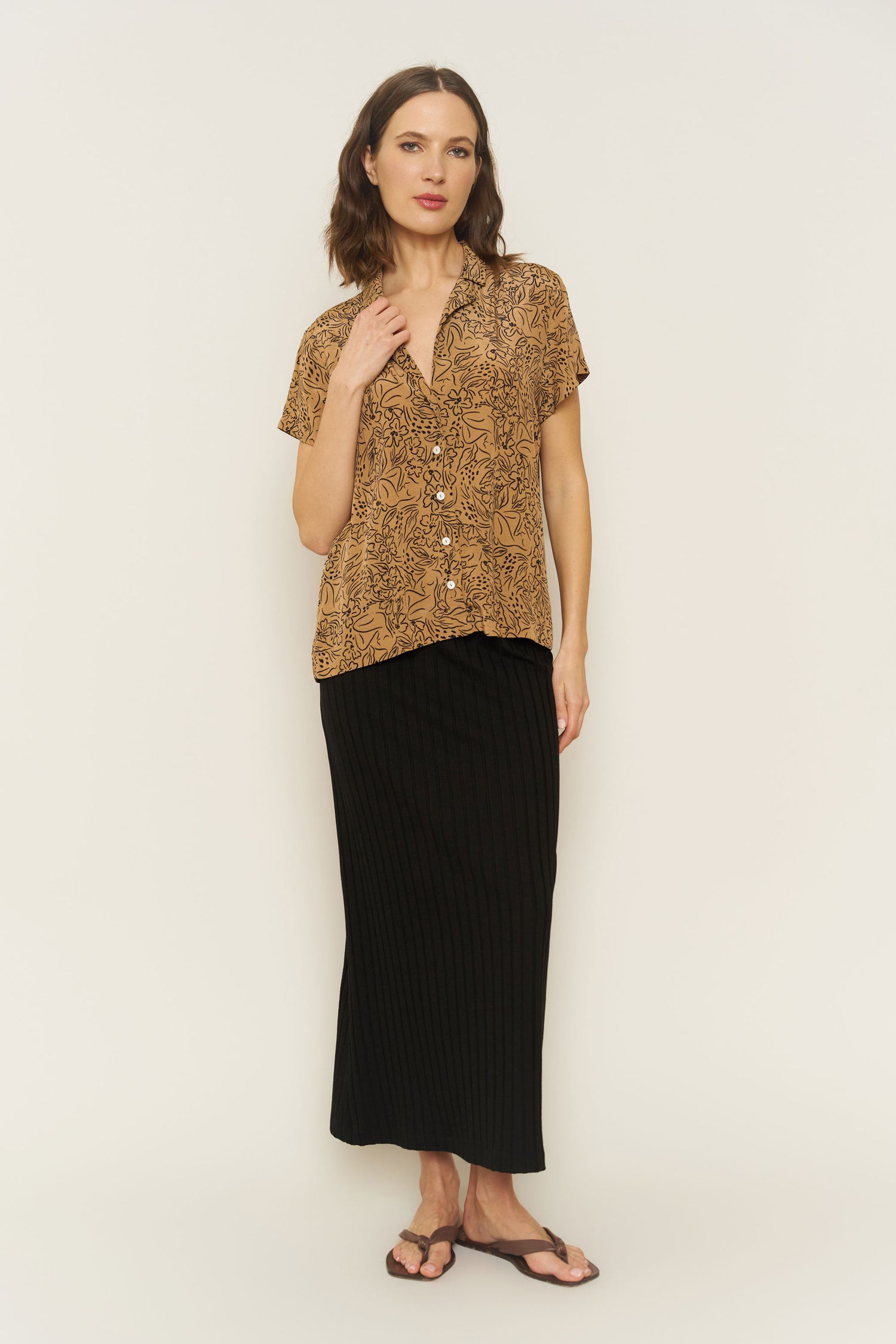 Lena Top in Lady Print
