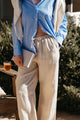 Kira Pant in Oatmeal Linen