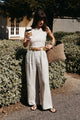 Leanna Pant in Oatmeal Linen