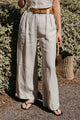 Leanna Pant in Oatmeal Linen