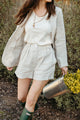 Leanna Shorts in Oatmeal Linen