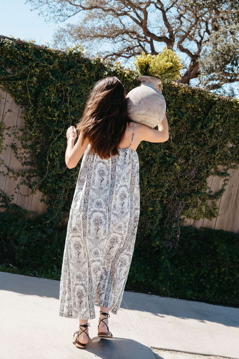 Soliel Dress in Venetian Print - Whimsy & Row