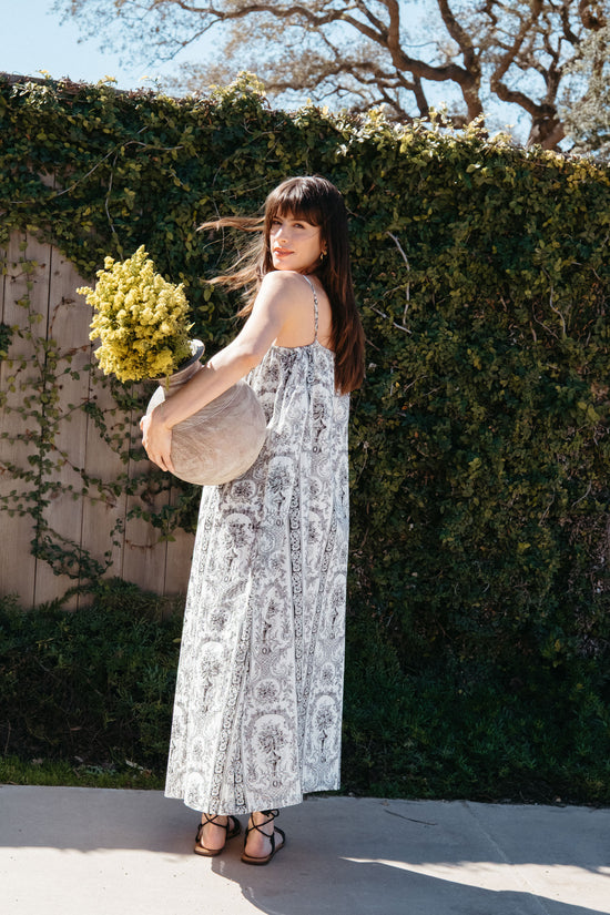 Soliel Dress in Venetian Print - Whimsy & Row