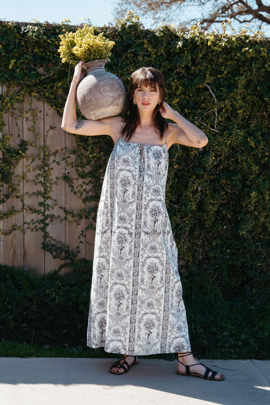 Soliel Dress in Venetian Print - Whimsy & Row