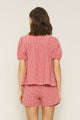 Birdie Top in Red Gingham