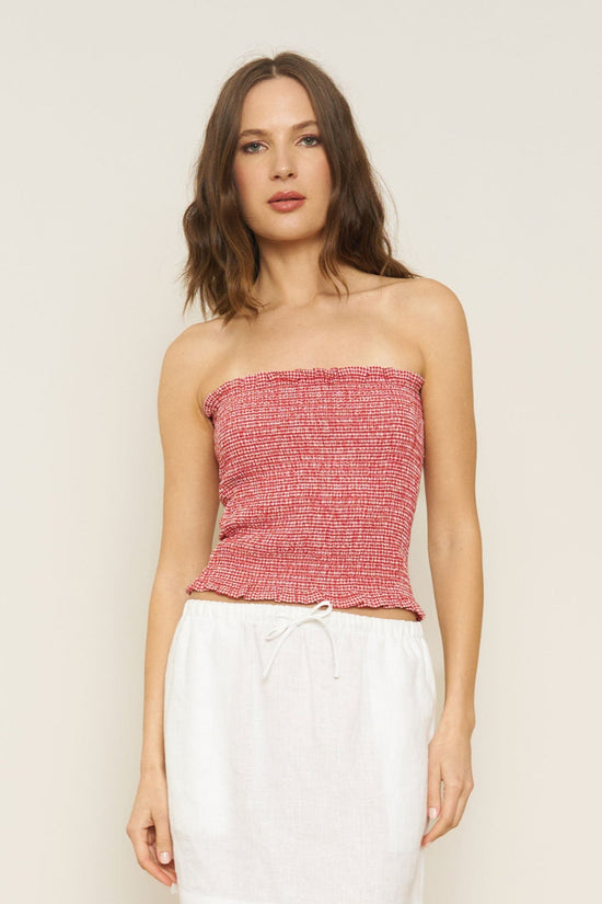Matilda Top in Red Gingham - Whimsy & Row
