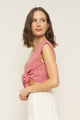 Valentina Top in Red Gingham