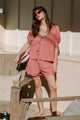 Birdie Top in Red Gingham