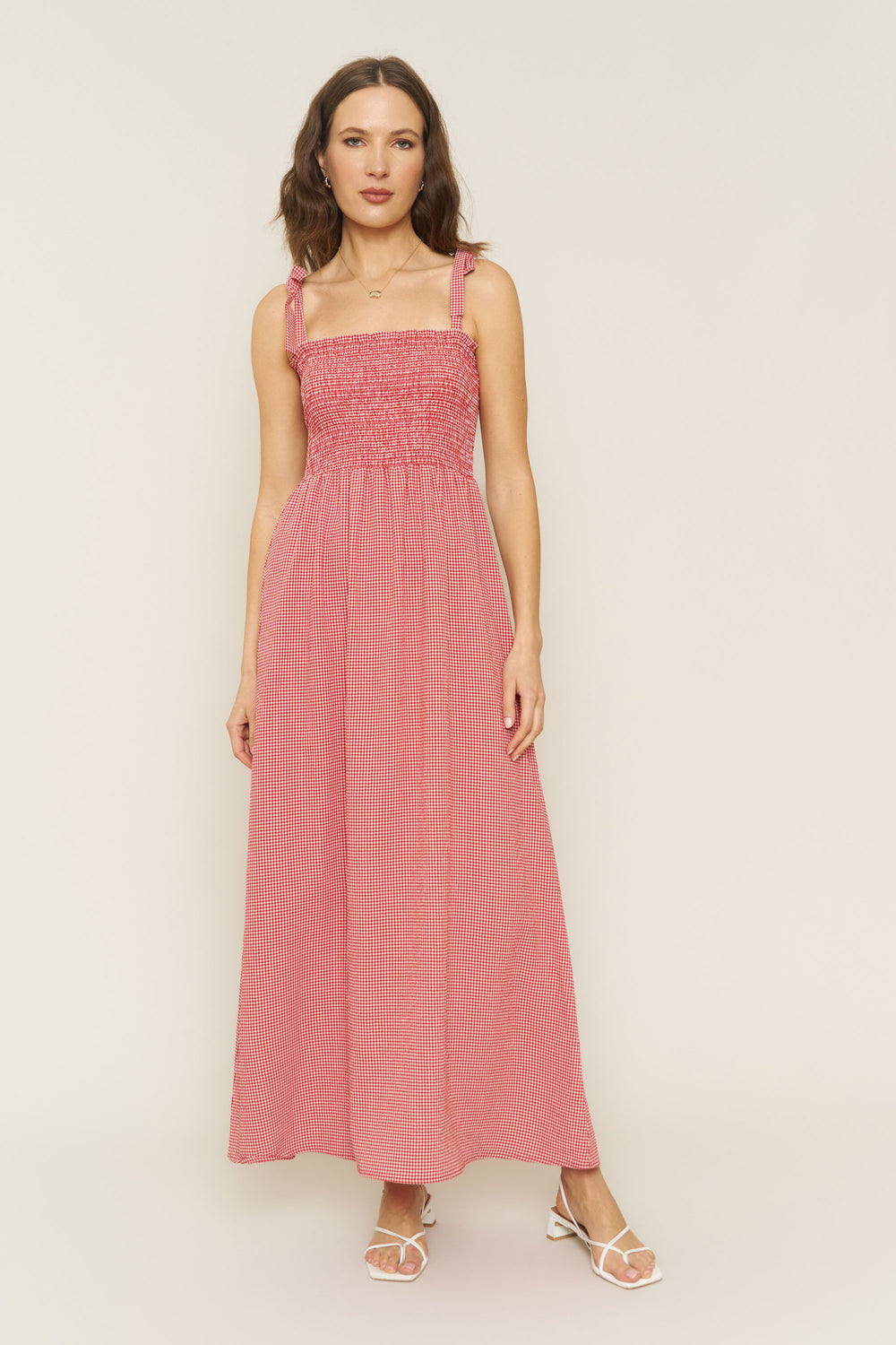 Sophie Dress in Red Gingham - Whimsy & Row