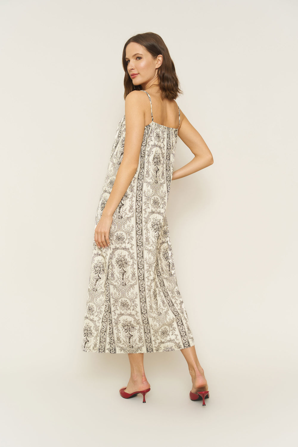 Soliel Dress in Venetian Print - Whimsy & Row