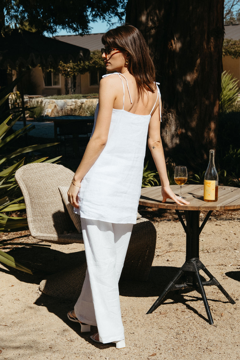 Lainey Dress in White - Whimsy & Row