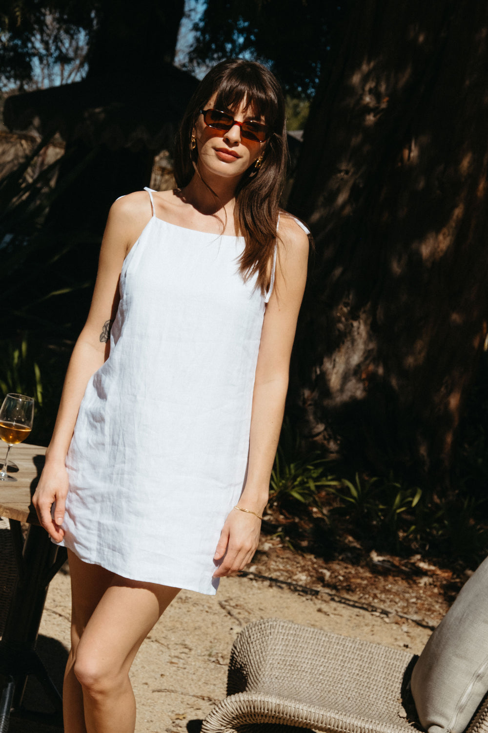 Lainey Dress in White - Whimsy & Row