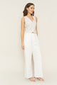 Leanna Pant in White Linen