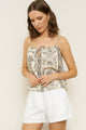 Leanna Shorts in White Linen