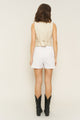 Marissa Boxer Short in White Poplin