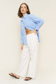 Marissa Pant in White Poplin