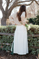 Millie Skirt/Dress in White Linen