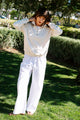 Marissa Pant in White Poplin