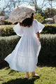 Rachel Dress in White Linen