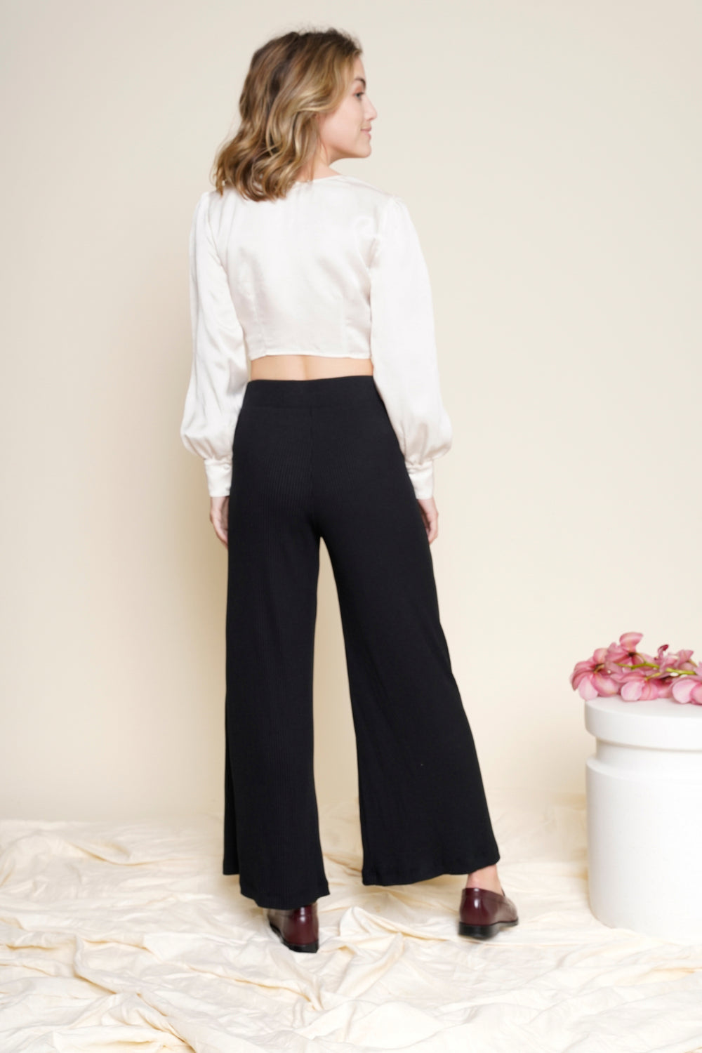 Lauren Top in Silky Cream - Whimsy & Row