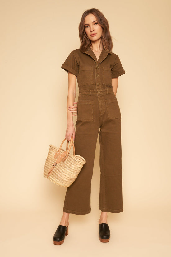Logan Jumpsuit in Hunter - Whimsy & Row