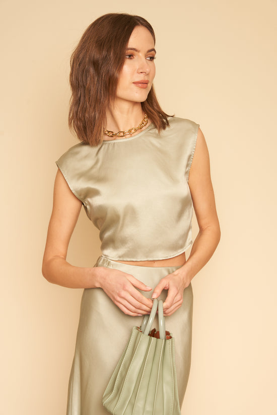 Valentina Top in Silky Sage - Whimsy & Row