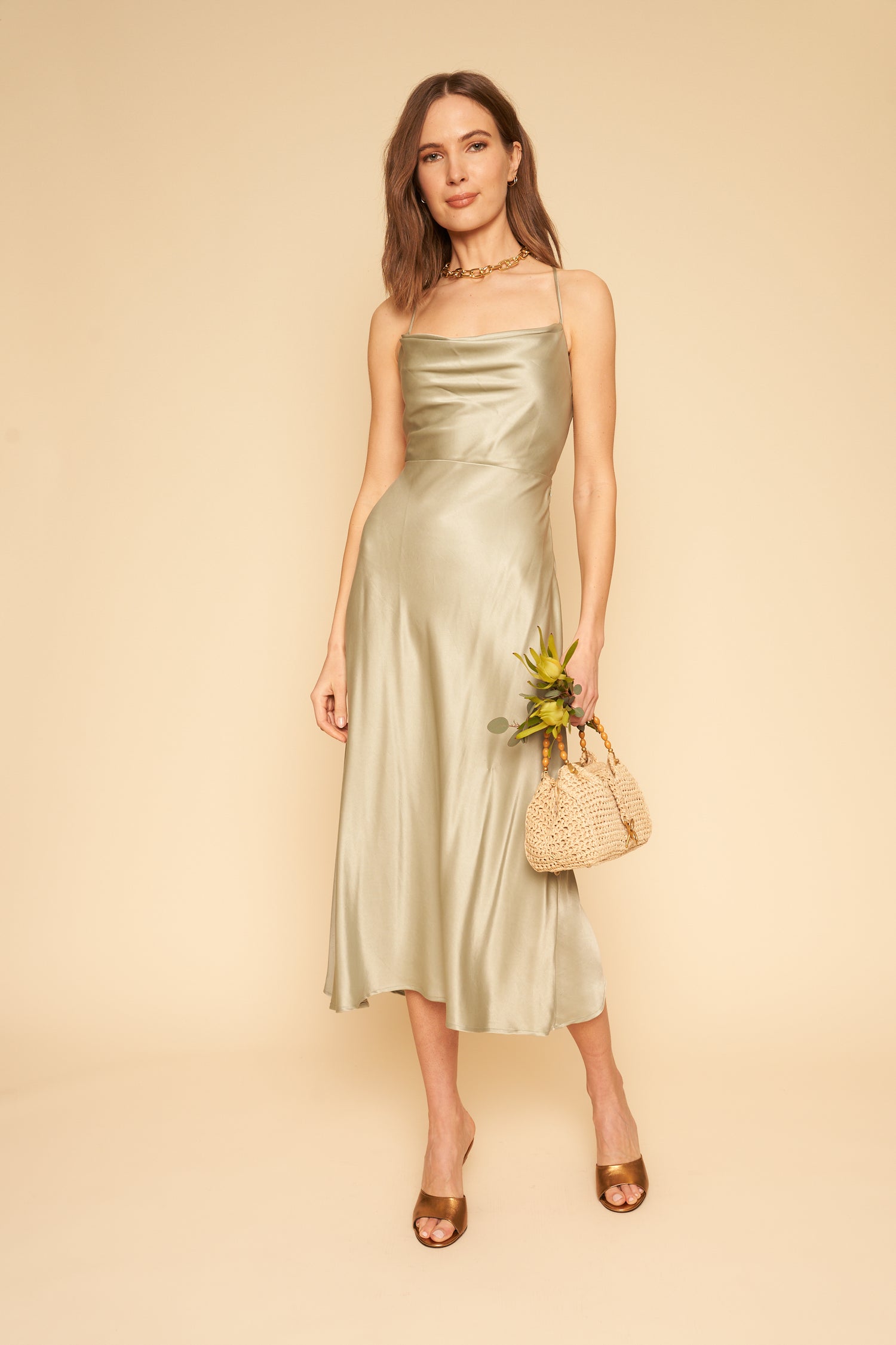 Camille Dress in Sage