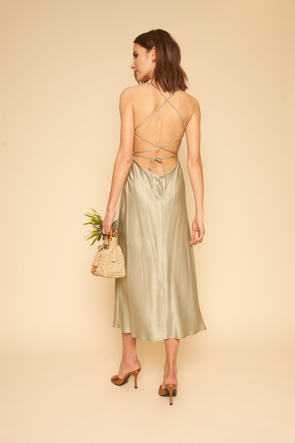 Camille Dress in Sage - Whimsy & Row