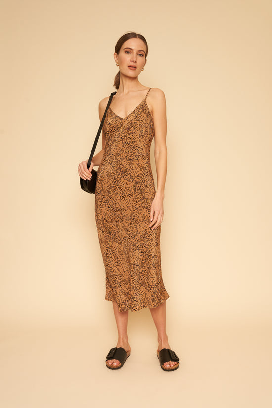 Freya Slip Dress in Lady Print - Whimsy & Row