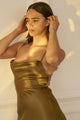 Camille Dress in Silky Hunter