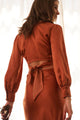 Lauren Top in Silky Rust