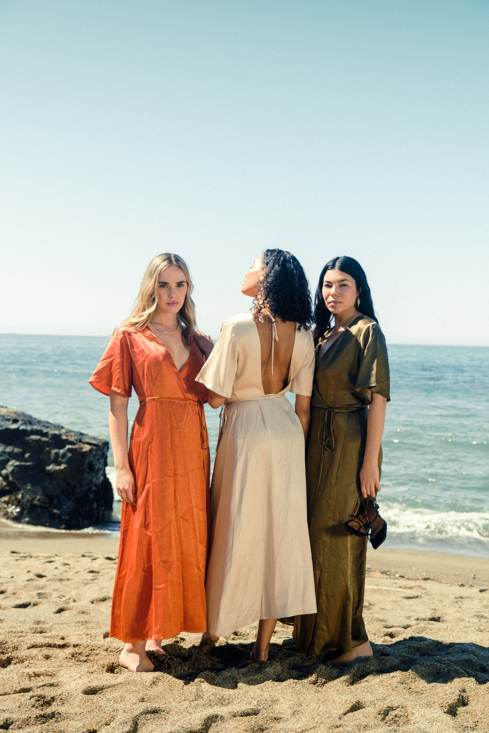 Lola Wrap Dress in Rust - Whimsy & Row