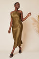 Fiona Dress in Silky Hunter