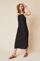 Sample Sale Loni Dress in Black Linen
