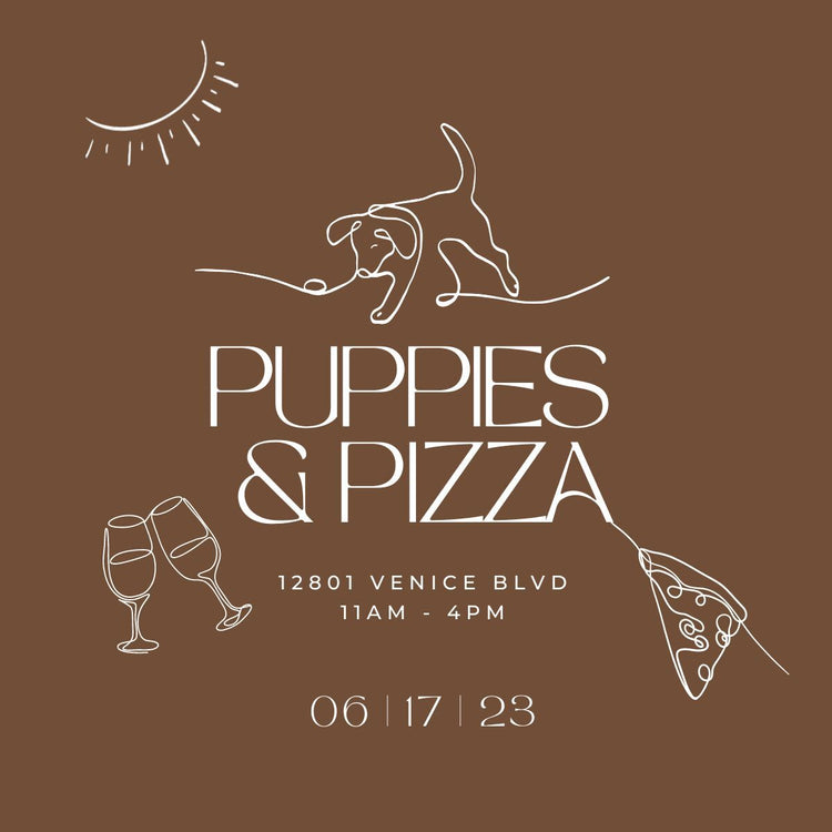 Puppies + Pizza Dog Adoption Event - Whimsy & Row