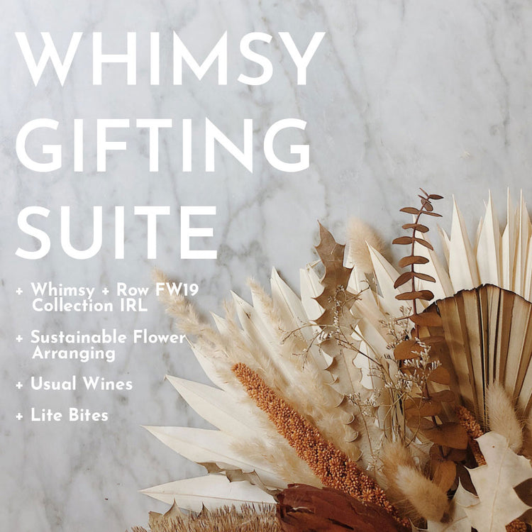 Gifting Suite + Sustainable Flower Arranging Event Recap - Whimsy & Row