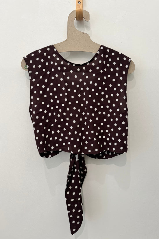 Sample Sale Valentina Top in Polka Dots - Whimsy & Row