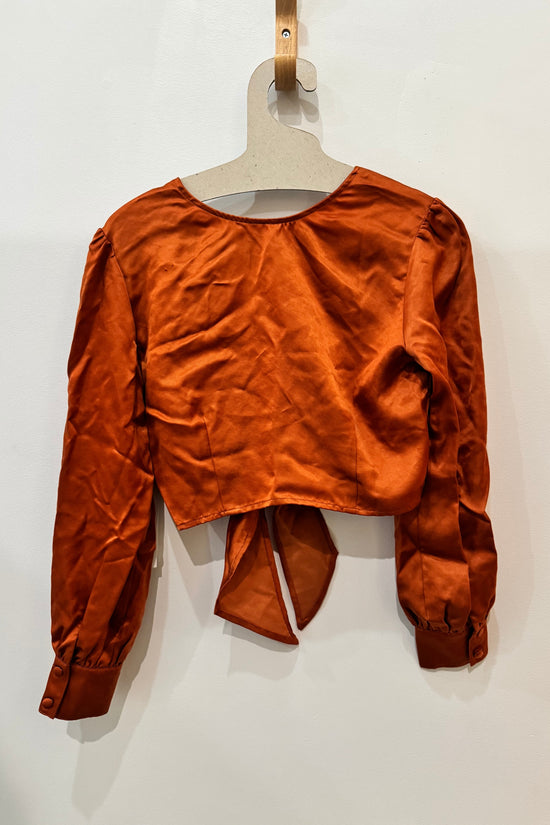 Sample Sale Lauren Top in Silky Rust - Whimsy & Row