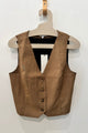 Sample Sale Bowie Vest in Tan Stripe