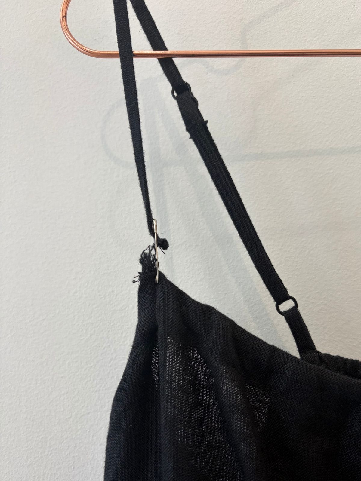 Sample Sale Soliel Dress in Black Linen - Whimsy & Row