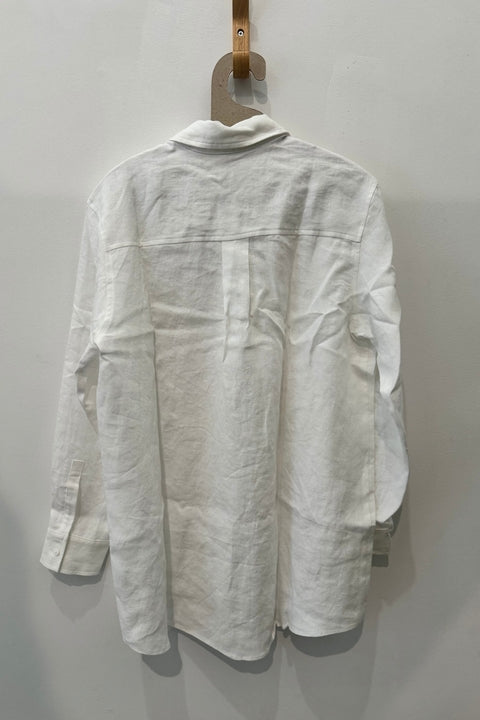 Denise Top in White Linen - Whimsy & Row