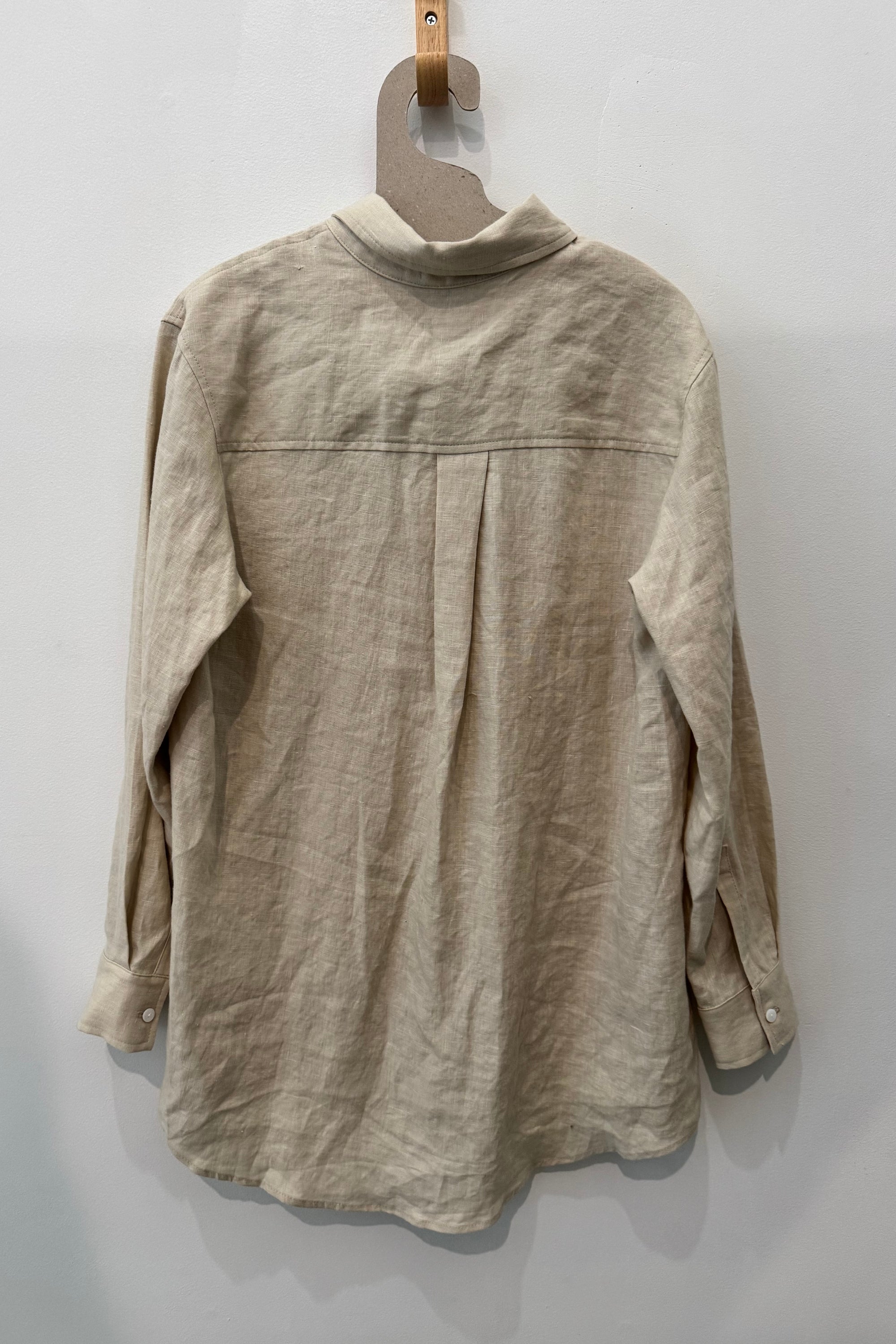 Sample Sale Denise Top in Oatmeal Linen - Whimsy & Row