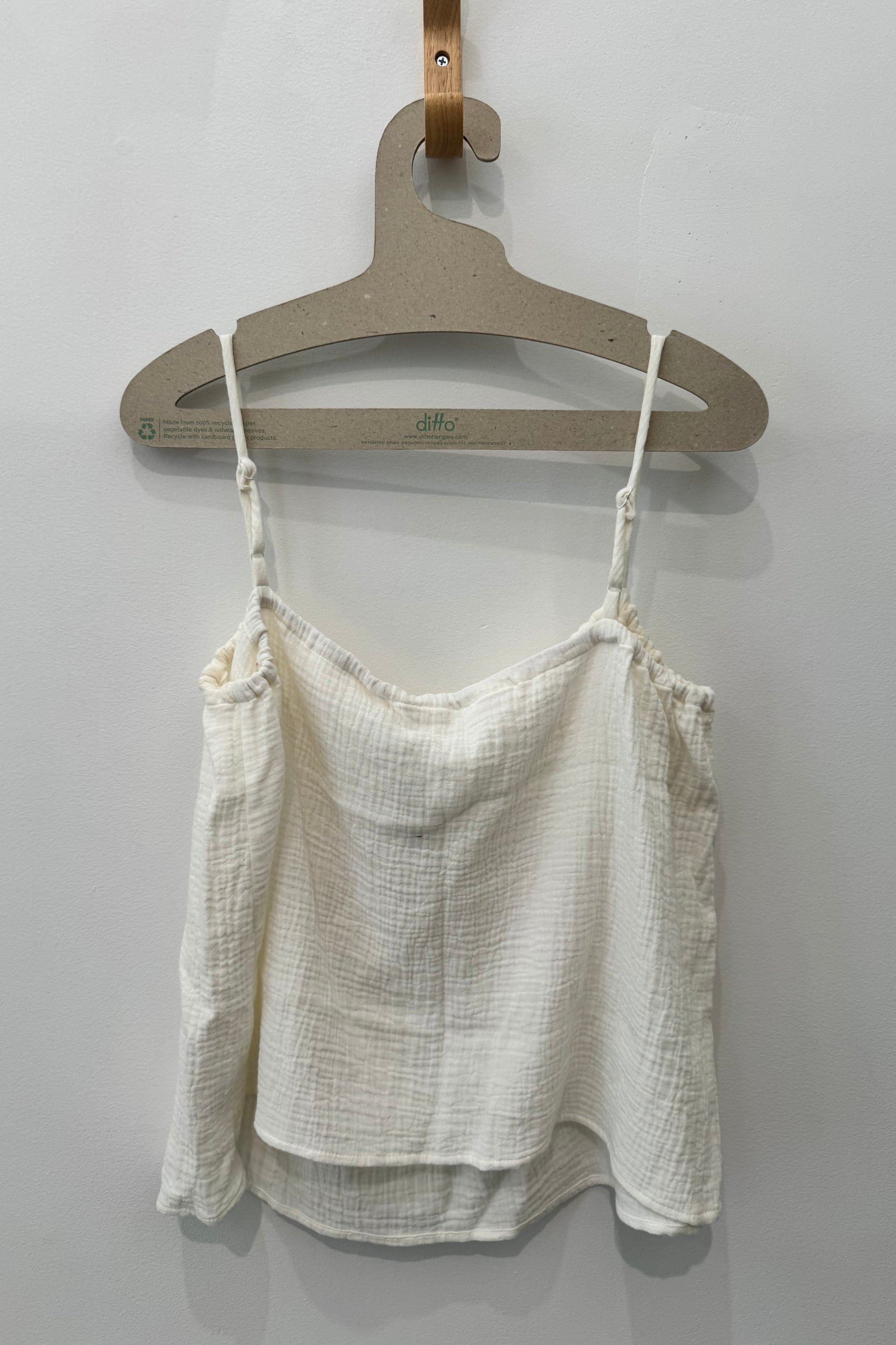 Sample Sale Sofia Top in White Gauze - Whimsy & Row
