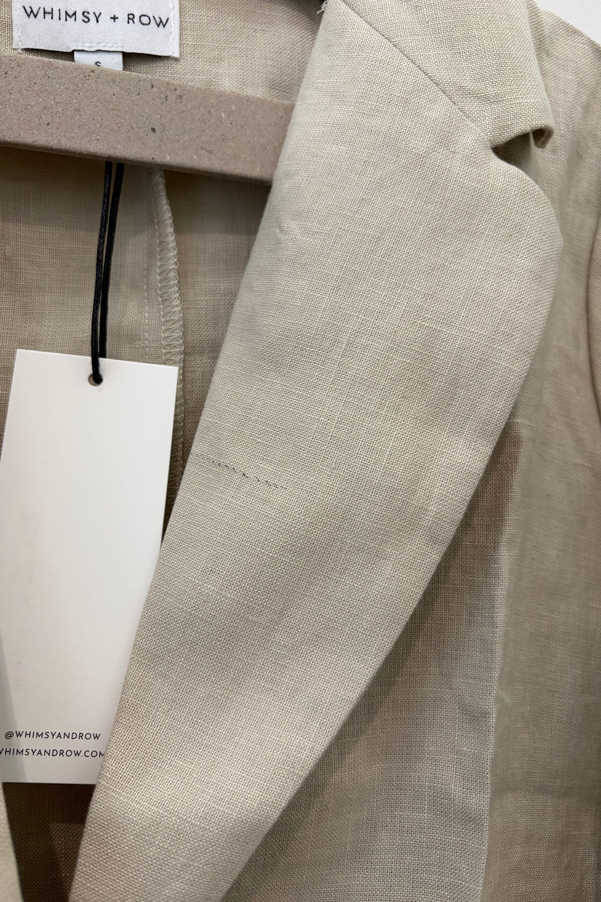 Sample Sale Parker Blazer in Oatmeal Linen - Whimsy & Row